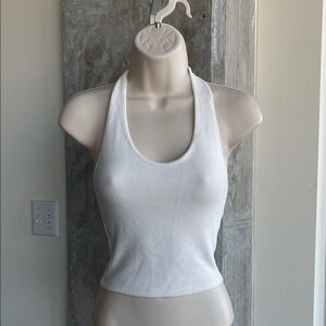 Topshop Ivory Knit Top